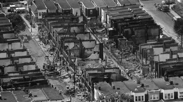 Image for article titled Philadelphia Health Official Cremated Remains of MOVE Bombing Victims Without Family's Consent