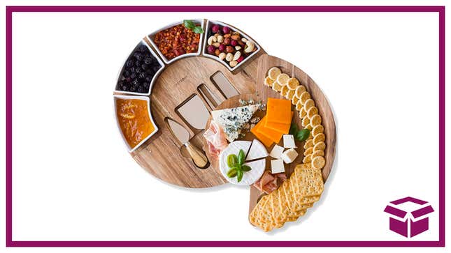 This 45% off cheese board comes with all the accouterments for a charcuterie setup.