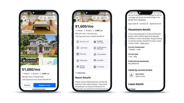 Image de l'article intitulé Zillow permet désormais aux personnes de sous-louer des chambres simples car la location est devenue tellement inabordable