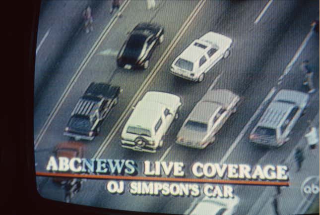 Image for article titled It's Been 30 Years Since OJ Simpson Led The LAPD On A Car Chase Down The 405