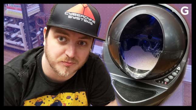This Wifi-Enabled Space Toilet for Cats Turned Me Into a Kitty Garbage Man, As God Intended