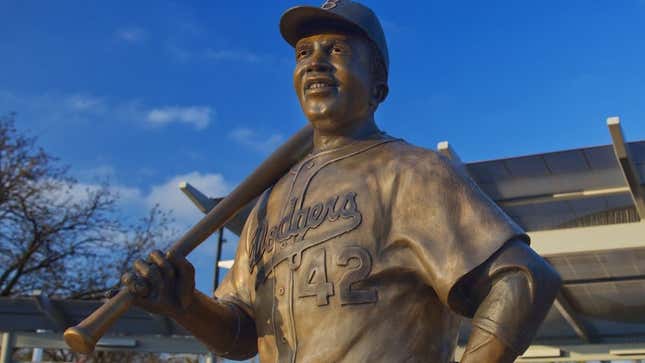Image for article titled Prepare to be Salty: Police Found Jackie Robinson&#39;s Statue, But ...