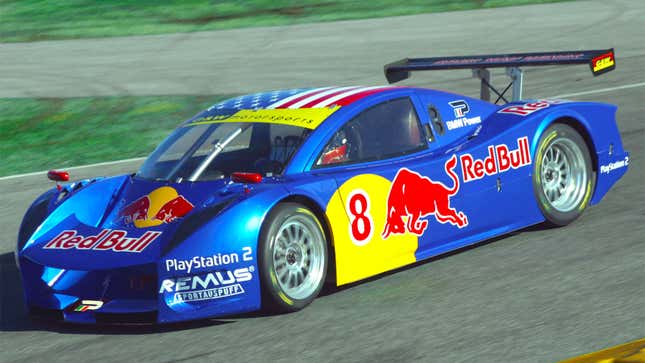 A photo of a prototype race car at Daytona. 