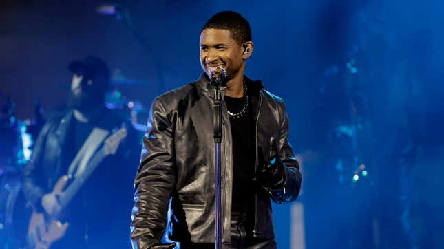 Usher performs onstage during a taping of iHeartRadio’s Living Black 2023 Block Party in Inglewood, California on August 2, 2023.