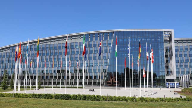 This is NATO headquarters, where you cannot use TikTok