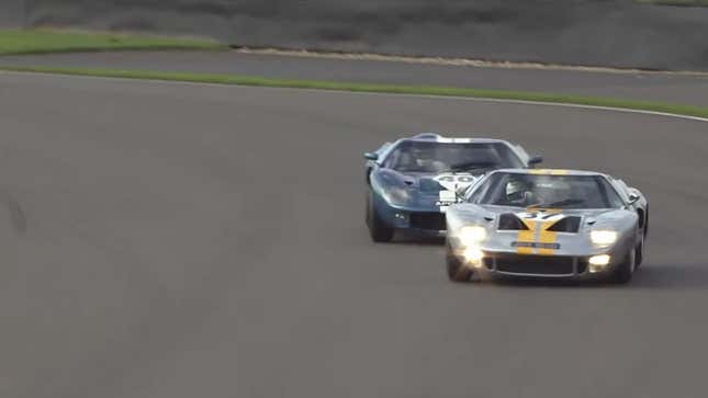 Image for article titled There&#39;s No Better Vintage Racing Than Ford GT On Ford GT Action