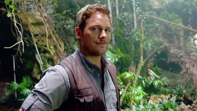 Chris Pratt as Owen Grady in Jurassic World. 