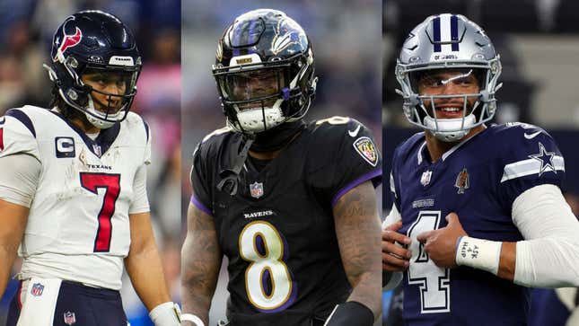 Image for article titled 2024 NFL Playoffs: What’s at Stake for These Black QBs in the Postseason