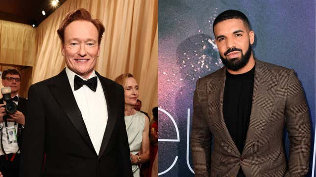 Image for article titled Writer of Conan O&#39;Brien&#39;s Joke About Drake Gets Heat on Social Media