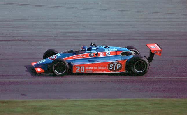 Gordon Johncock races at Pocono