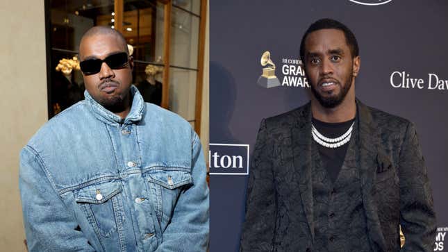 Image de l'article intitulé Diddy conseille Kanye West dans une étrange fuite d’appel depuis la prison