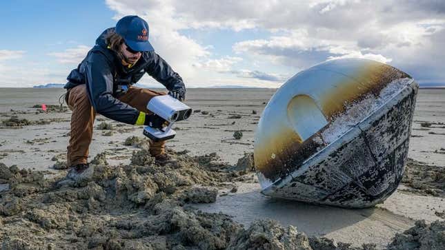 The W-1 capsule was recovered in the Utah desert on February 21.
