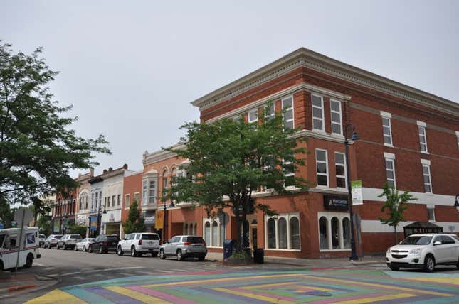 Downtown Mt. Pleasant in Isabella County, Michigan