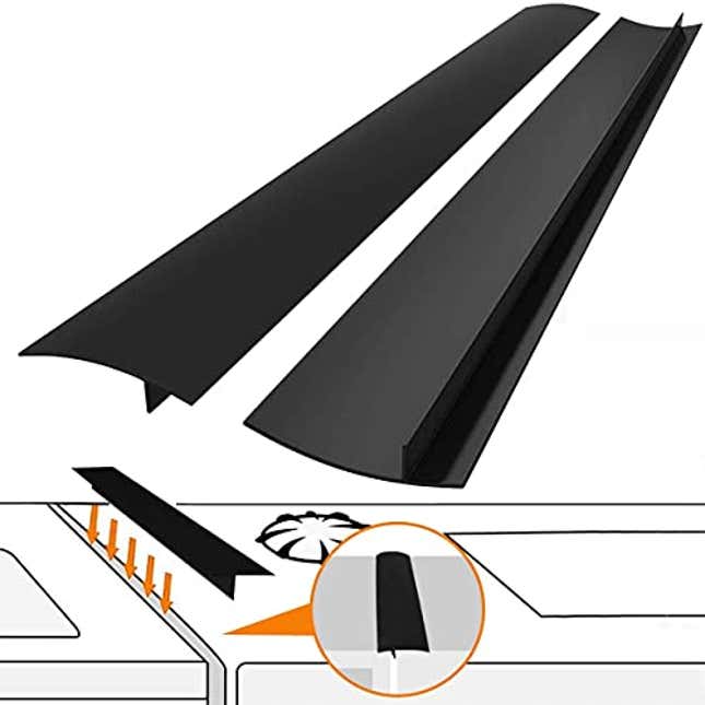 Image for article titled Stove Gap Covers Stove Gap Filler 2 Pack Stove Counter Gap Cover with Heat Resistant Wide &amp; Long Gap Filler Used for Protect Gap Filler Sealing Spills in Kitchen Counter, Now 14% Off