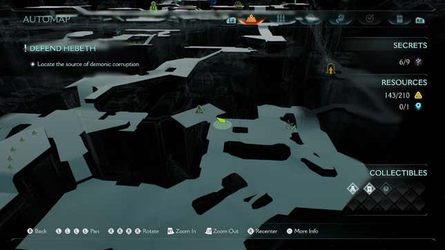 A screenshot of a map shows the location of a collectible.