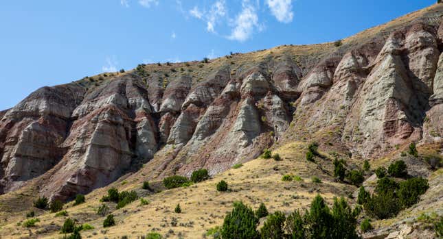 The Morrison Formation at Dinosaur National Monument.