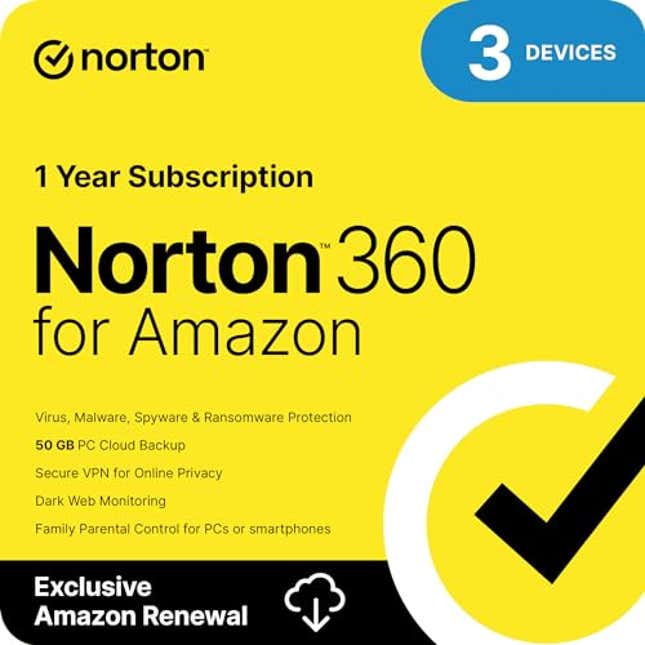 Image for article titled Norton 360 for Amazon, Now 79% Off