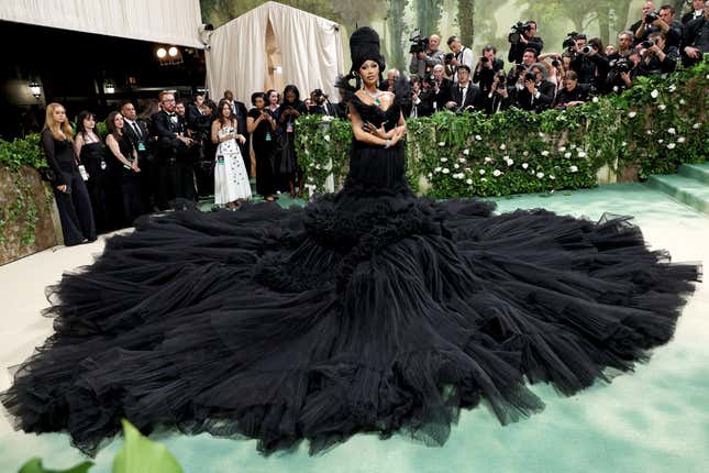 NEW YORK, NEW YORK - MAY 06: Cardi B attends The 2024 Met Gala Celebrating “Sleeping Beauties: Reawakening Fashion” at The Metropolitan Museum of Art on May 06, 2024 in New York City.