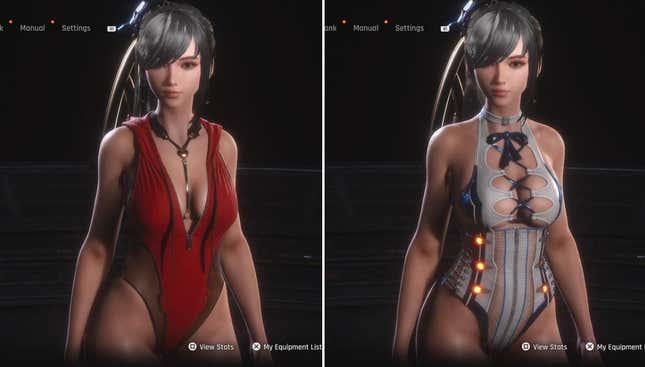 Eve's new costumes include more cleavage. 