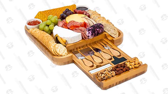 SMIRLY Bamboo Cheese Board and Knife Set | $37 | 34% Off | Amazon | Clip Coupon