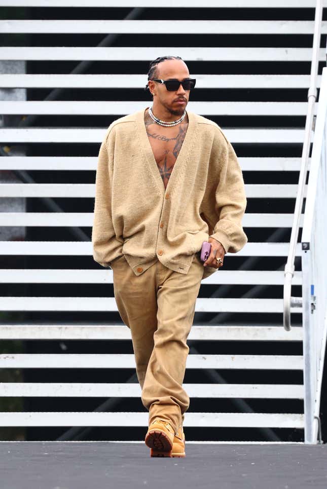 Image for article titled Best-dressed Black Man? Formula 1 Racer Lewis Hamilton&#39;s Tightest Looks