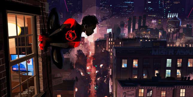 Concept art from Spider-Man: Into the Spider-Verse.