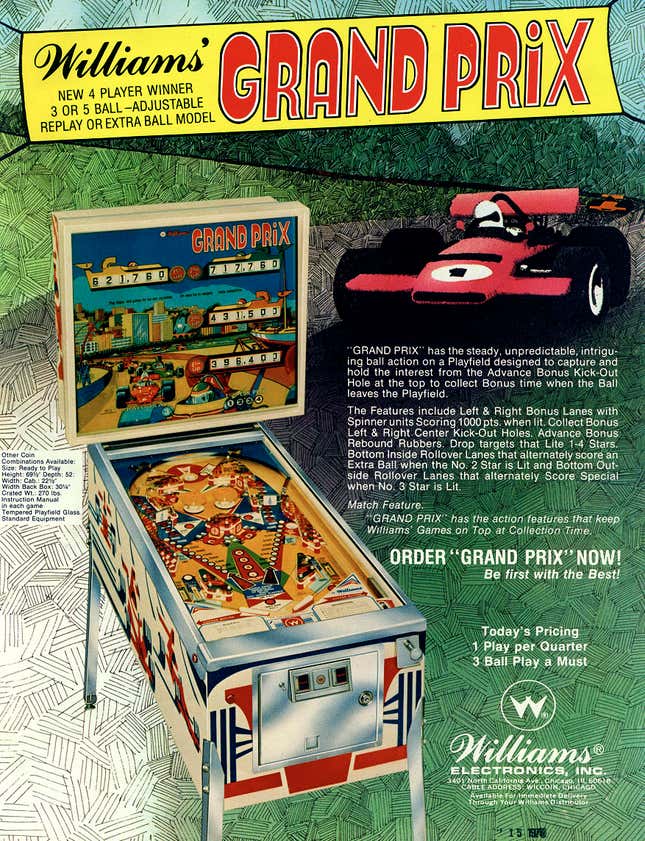 Image for article titled The Five Greatest Car-Themed Pinball Machines of All Time