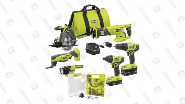 Ryobi Cordless 6-Tool Combo Kit | $221 | Home Depot