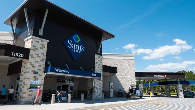 front of a Sam's Club store