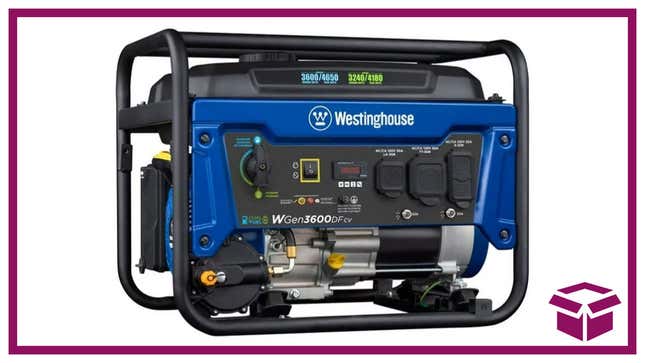 Image for article titled Reliable Power Outdoors? Choose Westinghouse 4650 Peak Watt Dual Fuel Portable Generator, 41% Off