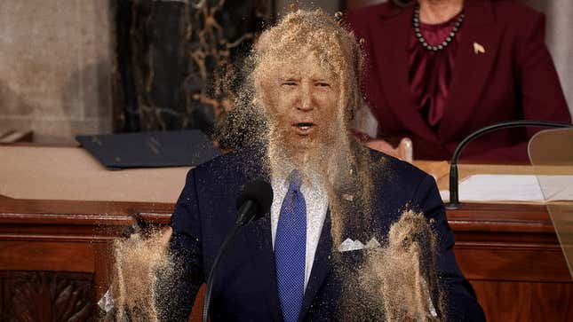 Image for article titled Biden Crumbles To Dust During State Of Union