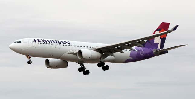 Ein Flugzeug der Hawaiian Airlines