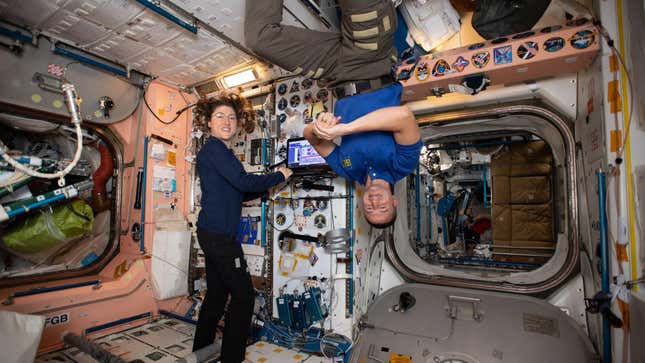 The ISS is home to a unique population of microbes.