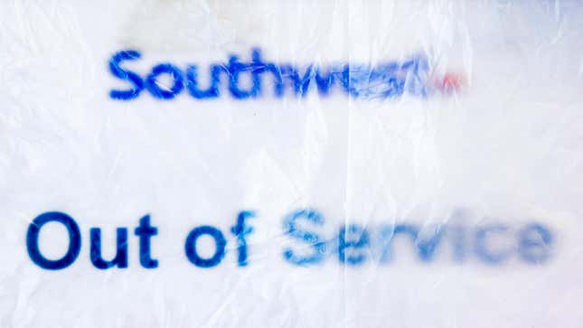 A Southwest Airlines sign