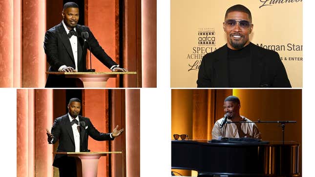 Bild für Artikel mit dem Titel Jamie Foxx erhebt Anklage. Wie wurde Jamie Foxx‘ Geburtstag ruiniert? In den sozialen Medien wird Jamie Foxx als verflucht angesehen. Jamie Foxx spricht über Diddy-Verschwörungen und mehr. Neuigkeiten zu Jamie Foxx