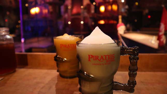 Pirates Voyage dinner theater beverage