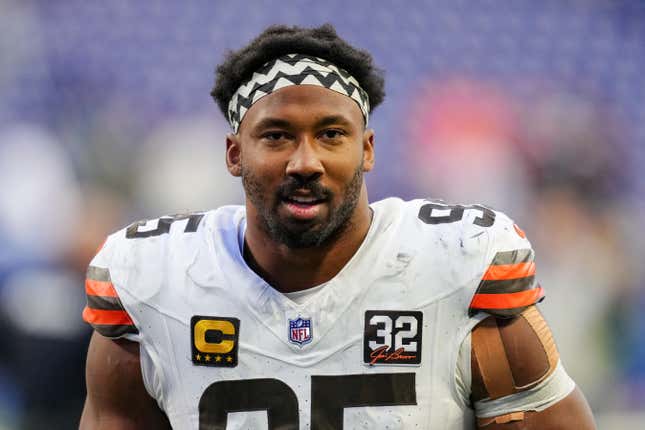 Myles Garrett purchased a stake in the Cleveland Cavaliers