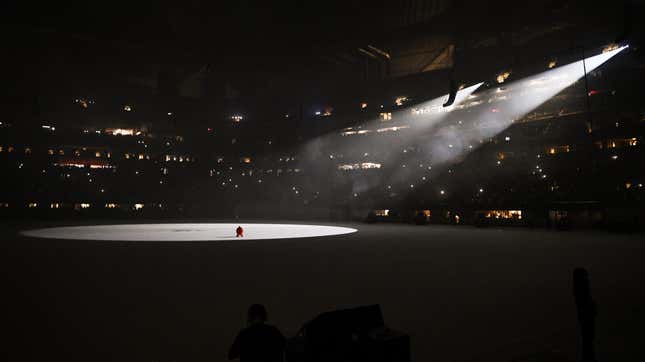 Kanye West is seen at ‘DONDA by Kanye West’ listening event on July 22, 2021.