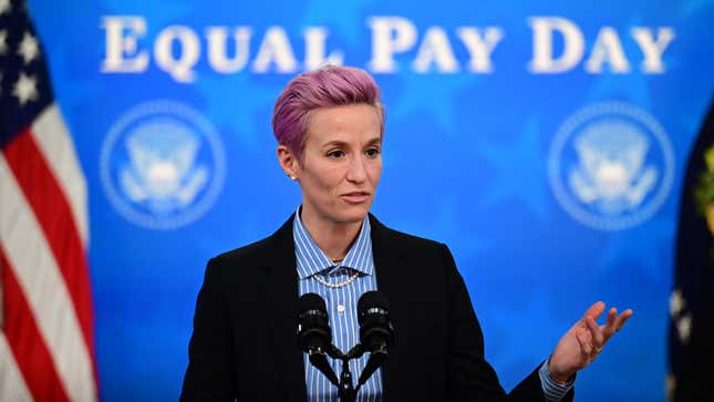 Image for article titled Megan Rapinoe Launches NFT Trading Card, Tragically Forcing Fans Like Me to Consider Buying Cryptocurrency