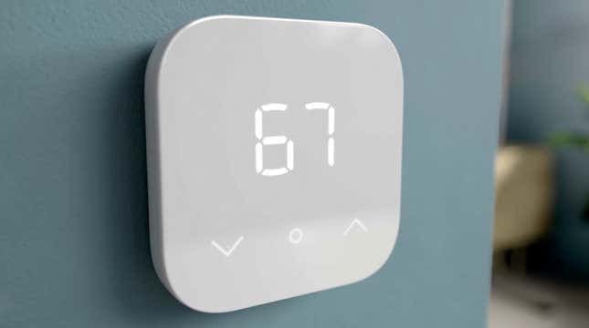 A photo of the Amazon smart thermostat