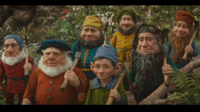 Image for article titled Snow White&#39;s Live-Action Seven Dwarfs Are Pure Nightmare Fuel