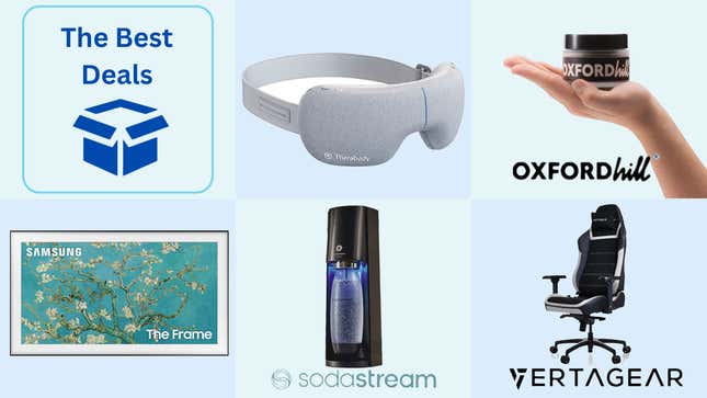 Image for article titled Best Deals of the Day: Samsung, Sodastream, Therabody, Vertagear Chairs, Oxfordhill Pomade &amp; More