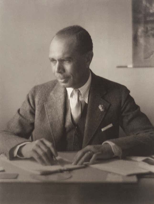 James Weldon Johnson (1871-1938), American Writer and Civil Rights Activist, seated Portrait, Doris Ulmann, 1925.