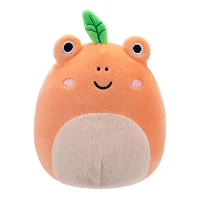 Image for article titled Squishmallows Original 5-Inch Fatima Peach Frog with Fuzzy Belly, Now 50% Off