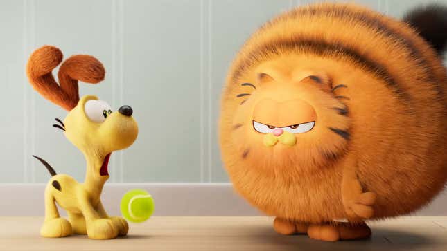 <i>The Garfield Movie</i> review: Identity-free adaptation is Garfield minus Garfield