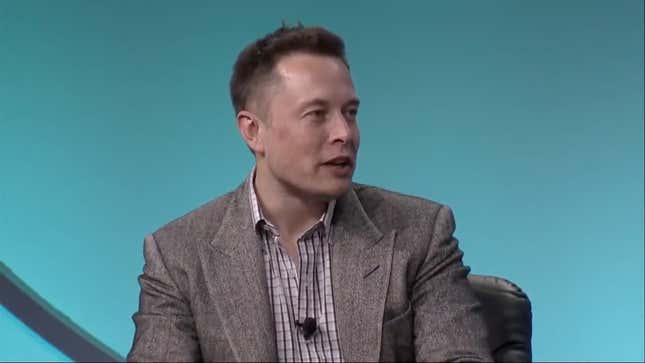 Elon Musk being interviewed in May 2013 during the Milken Institute Global Conference.
