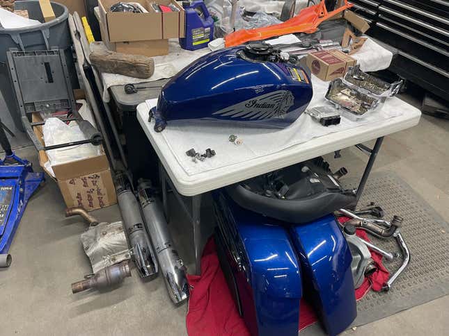 Image for article titled When You Pump Up The Power Of A 2021 Indian Challenger Limited You Get A Mega Muscle Bike