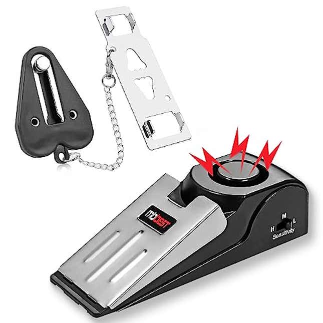 Image for article titled Secure Your Peace of Mind with MBBEST Door Stop Alarm &amp; Hotel Door Lock - Discounted Right Now