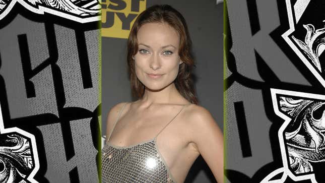 Olivia Wilde smiles at a Guitar Hero party.