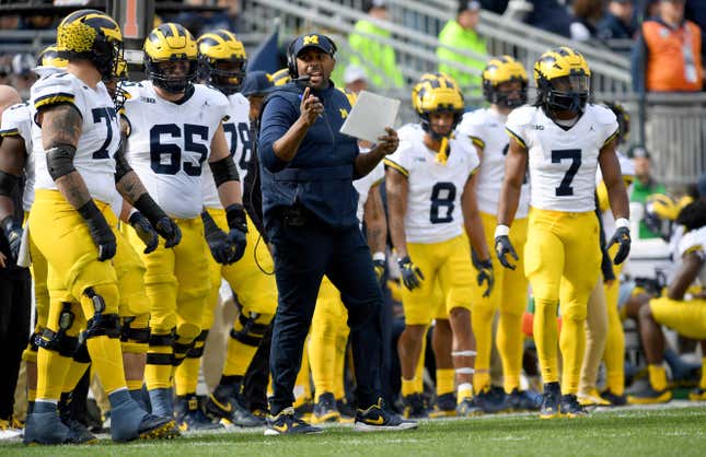 Image for article titled Sherrone Moore is all Michigan fans right now